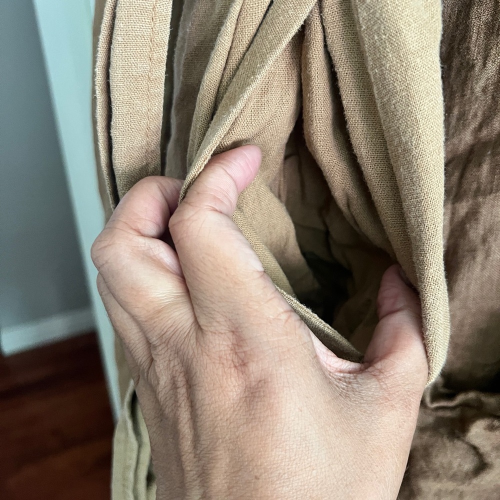 Calvin Klein Tan Jumpsuit and Brown Linen Dress Bundle - Picture 12 of 16